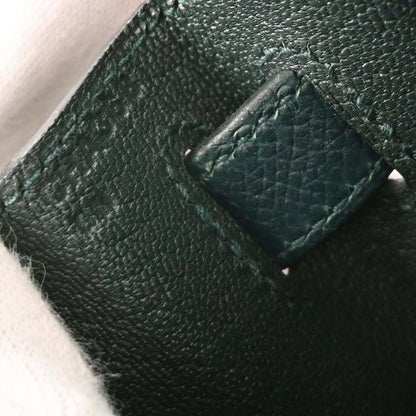 Hermes Vert Cypres Epsom Kelly 28 Sellier 2way Shoulder Handbag