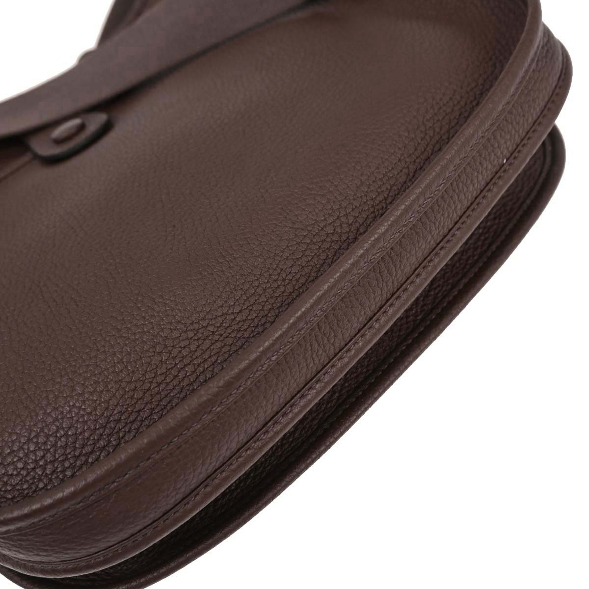 Hermes Chocolat Togo Evelyne 3 29 PM Shoulder Bag