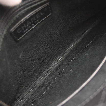 Chanel 2014-2015 Black Calfskin Wild Stitch Chain Tote Bag