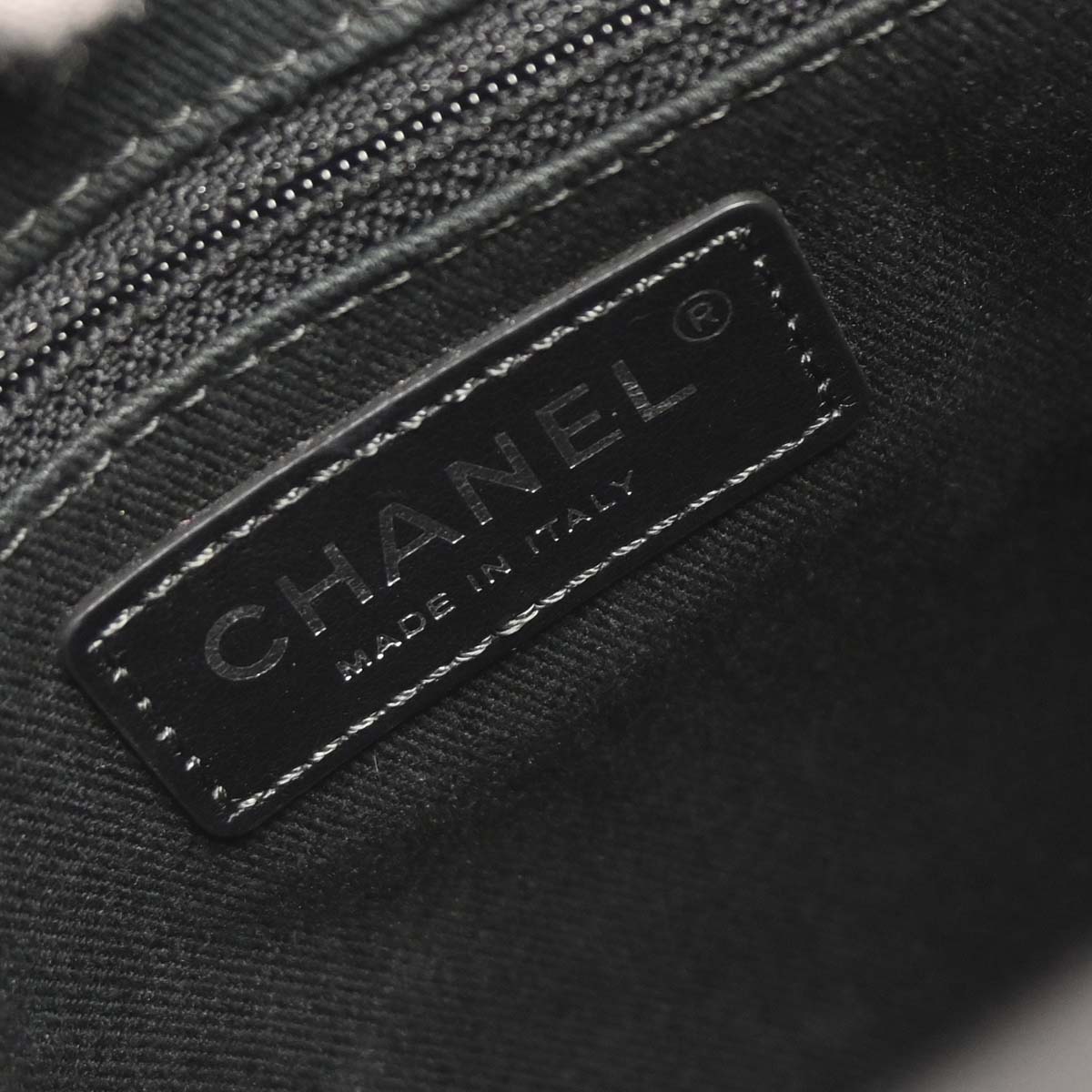 Chanel 2014-2015 Black Calfskin Wild Stitch Chain Tote Bag