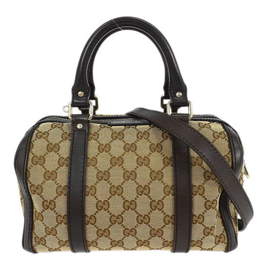 Gucci Beige GG 2way Duffle Shoulder Handbag