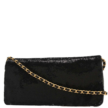 Chanel 2017 Black Sequins Dare To Disturb Shoulder Bag