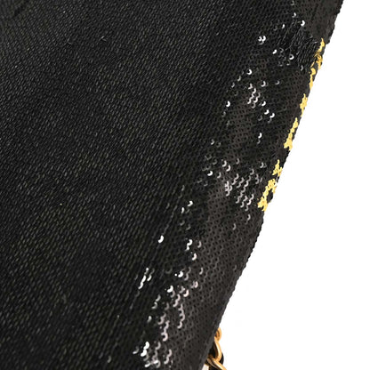 Chanel 2017 Black Sequins Dare To Disturb Shoulder Bag