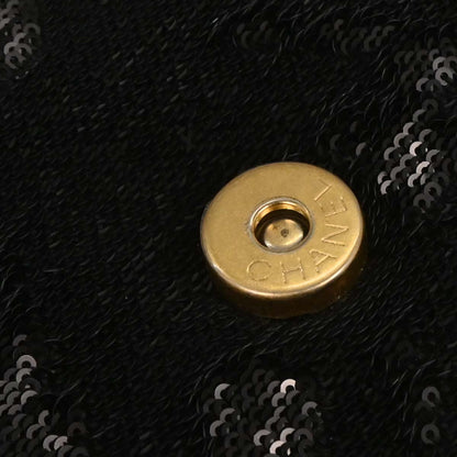 Chanel 2017 Black Sequins Dare To Disturb Shoulder Bag