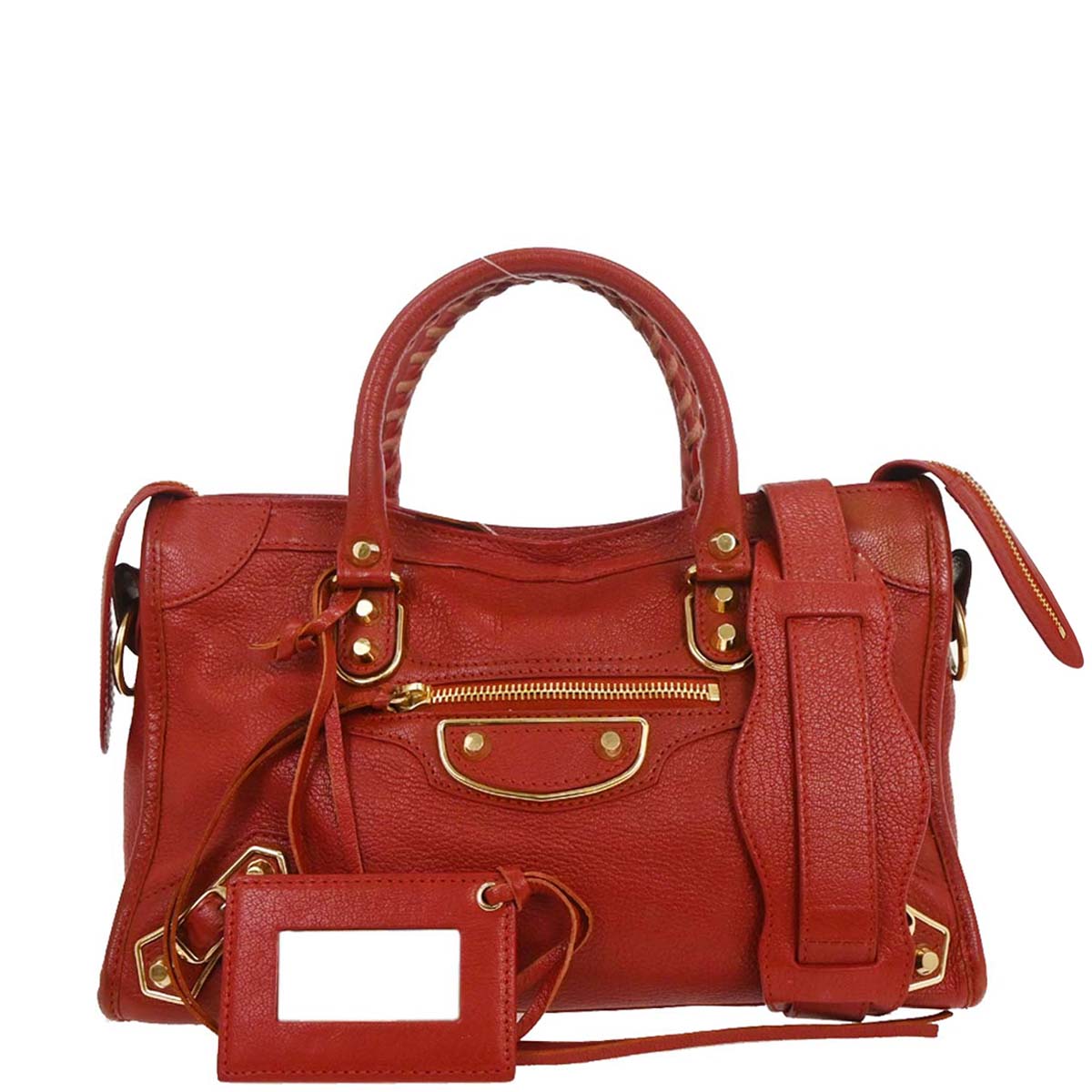 Balenciaga Red City Small 2way Shoulder Handbag