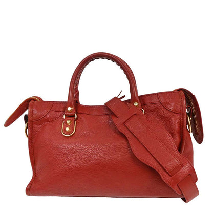 Balenciaga Red City Small 2way Shoulder Handbag