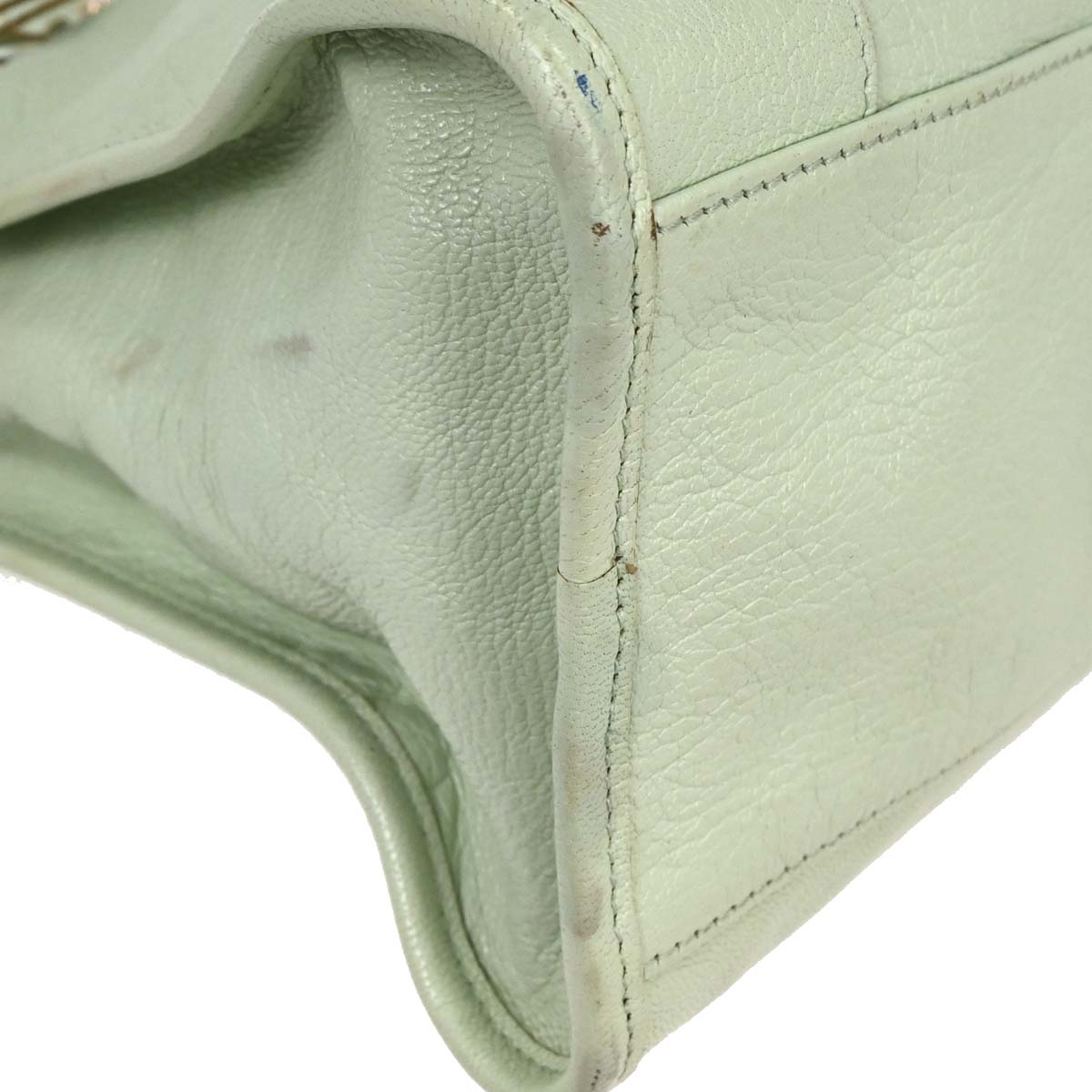 Balenciaga Light Green City Medium 2way Shoulder Handbag