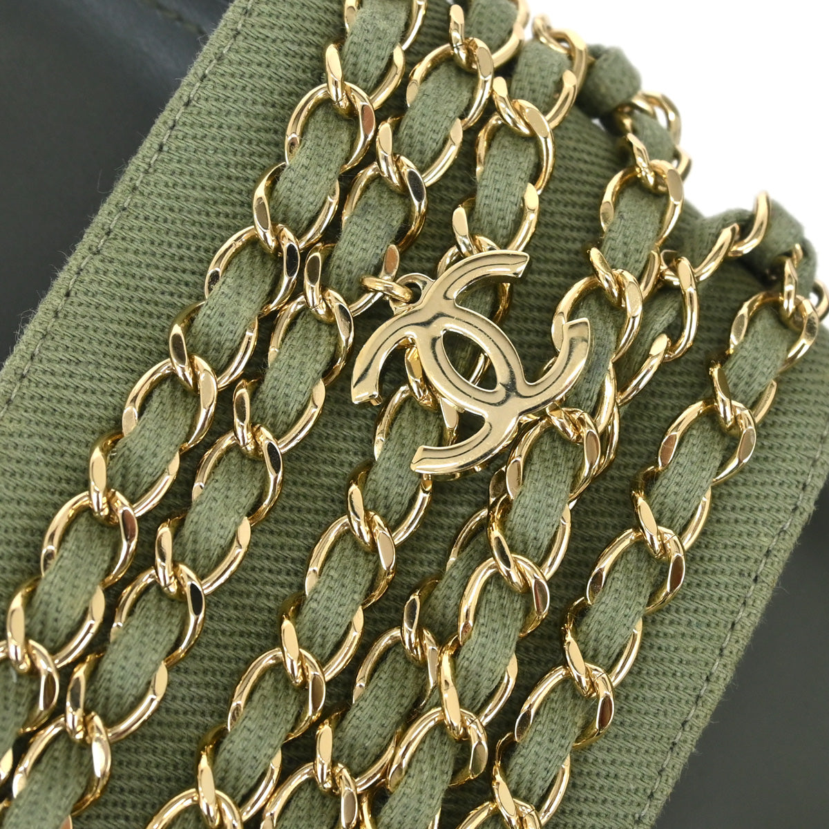 Chanel *Dark Green Shoes Sandals #36