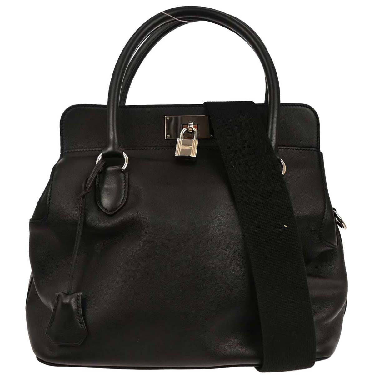 Hermes Black Swift Toolbox 26 2way Shoulder Handbag