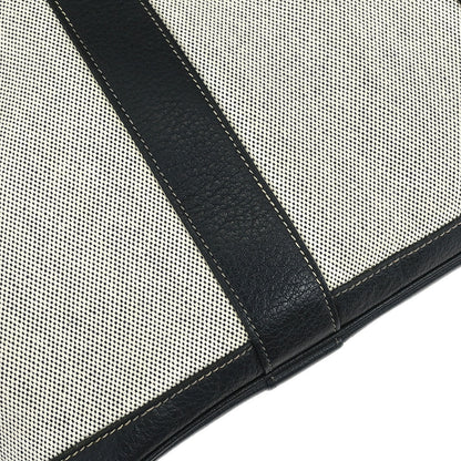 Hermes Black Toile H Buffalo Garden Party 36 PM Tote Bag