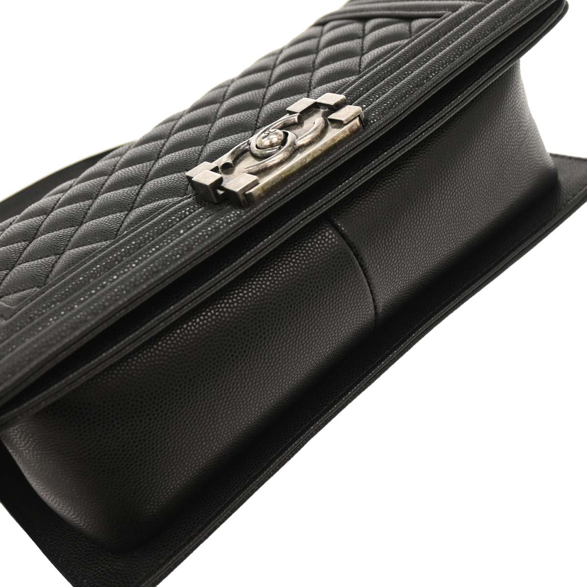 Boy Chanel 2019 Black Caviar Medium Shoulder Bag