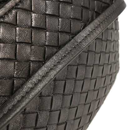 Bottega Veneta Metallic Silver Intrecciato Shoulder Bag