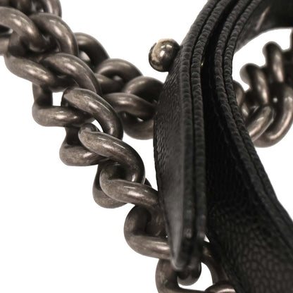 Boy Chanel 2014-2015 Black Caviar Medium Shoulder Bag
