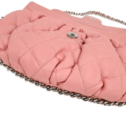 Chanel 2013-2014 Pink Calfskin Around Chain Shoulder Bag