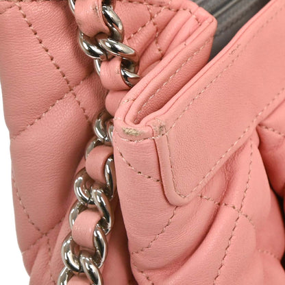 Chanel 2013-2014 Pink Calfskin Around Chain Shoulder Bag