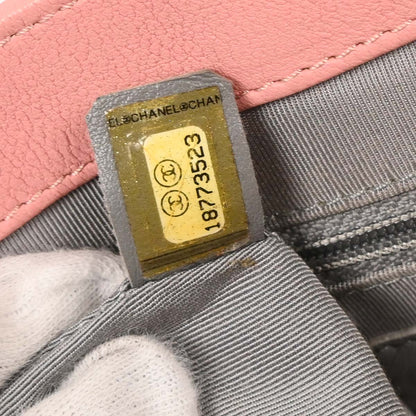 Chanel 2013-2014 Pink Calfskin Around Chain Shoulder Bag