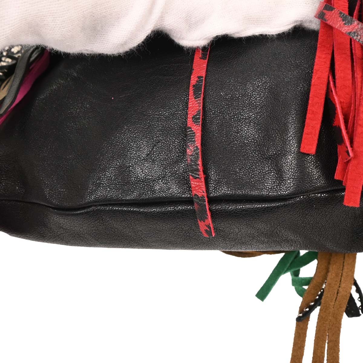 Saint Laurent Black Emmanuelle Fringe Handbag