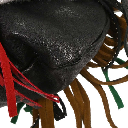Saint Laurent Black Emmanuelle Fringe Handbag
