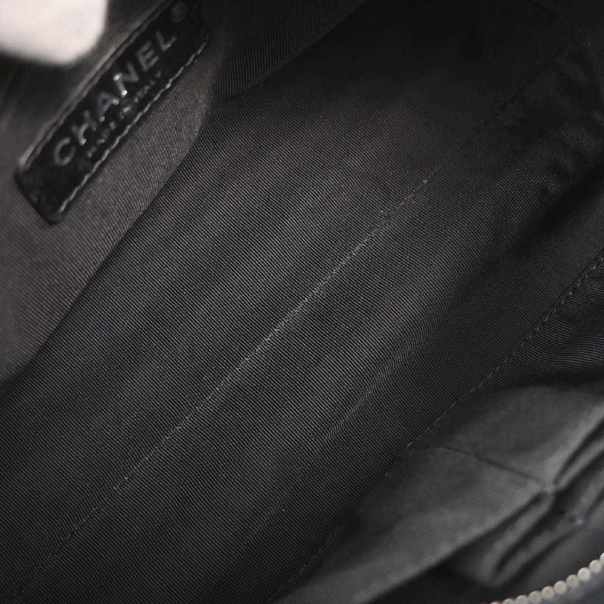 Chanel 2019 Black Calfskin Signature 2way Shoulder Handbag