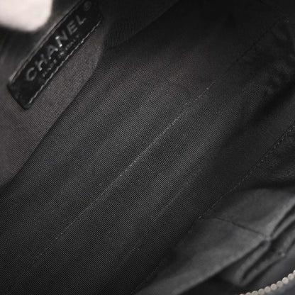 Chanel 2019 Black Calfskin Signature 2way Shoulder Handbag