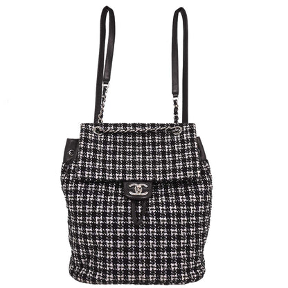 Chanel 2016-2017 Black Tweed Urban Spirit Backpack Backpack