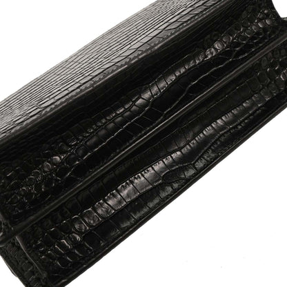 Saint Laurent * Black Leather Sunset Shoulder Bag