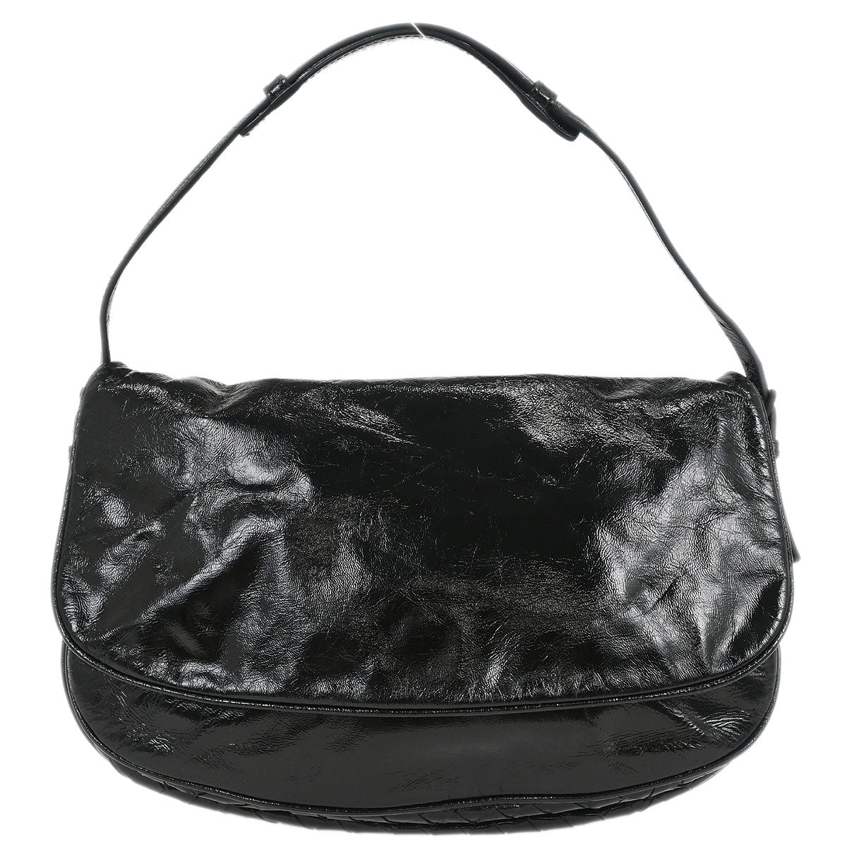 Bottega Veneta Black Intrecciato Handbag