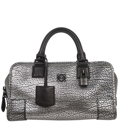 Loewe Silver Black Amazona 28 Handbag