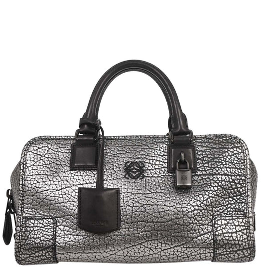 Loewe Silver Black Amazona 28 Handbag