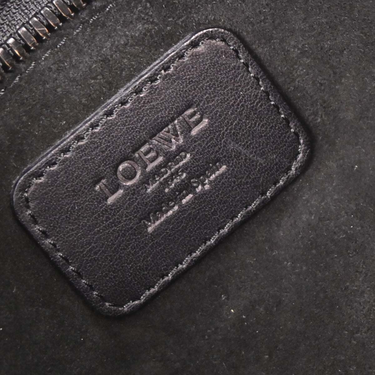 Loewe Silver Black Amazona 28 Handbag