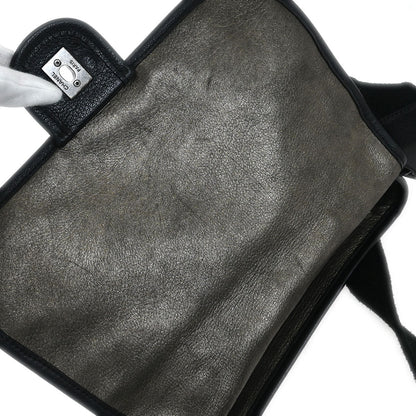 Chanel * 2015-2016 Black Faux Fur Paris-Salzburg Messenger Bag