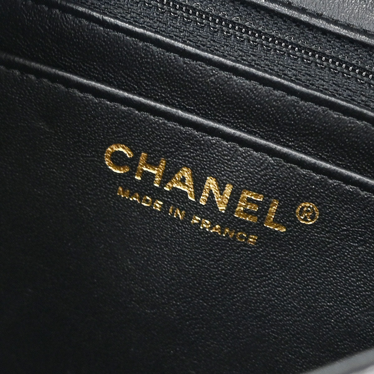 Chanel 2014 Black Lambskin Single Flap Shoulder Bag