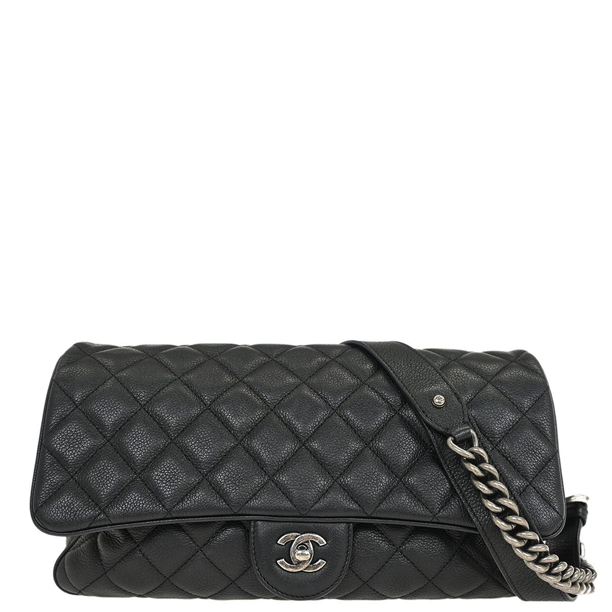 Chanel 2016-2017 Black Calfskin Shoulder Bag