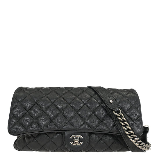 Chanel 2016-2017 Black Calfskin Shoulder Bag