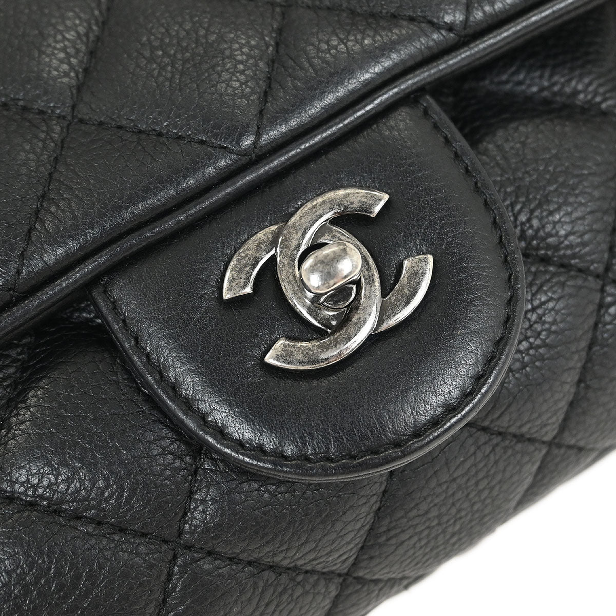 Chanel 2016-2017 Black Calfskin Shoulder Bag