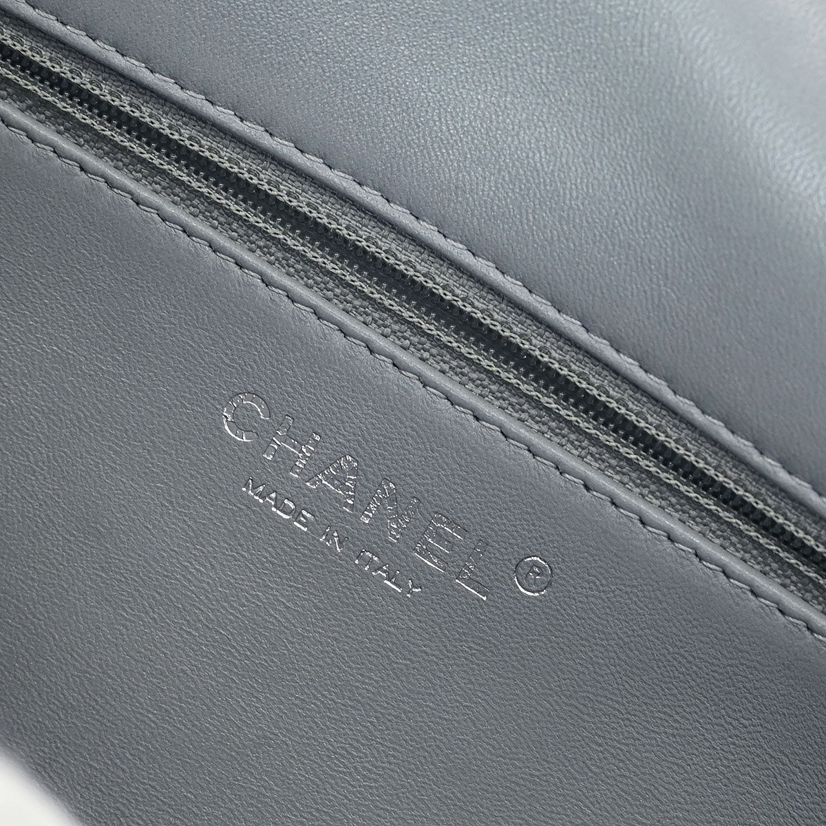 Chanel 2014-2015 Light Blue Wool No.5 Turnlock Full Flap Shoulder Bag