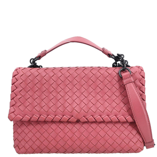 Bottega Veneta Pink Intrecciato 2way Shoulder Handbag