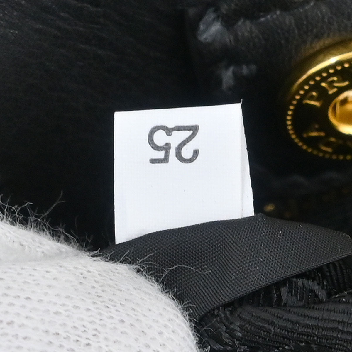 Prada Black Leather 2way Shoulder Handbag