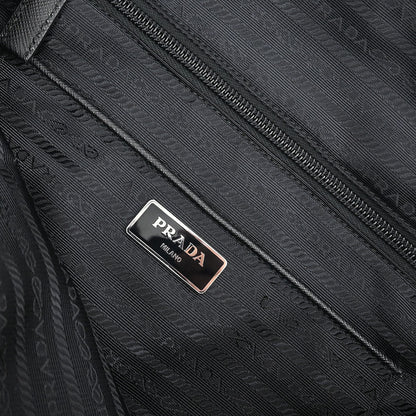 Prada Black Nylon 2way Shoulder Tote Handbag