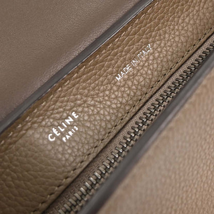 Celine Brown Leather Suede Trapeze 2way Shoulder Handbag