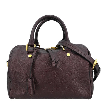 Louis Vuitton Purple Empreinte Speedy Bandouliere 25 M40765