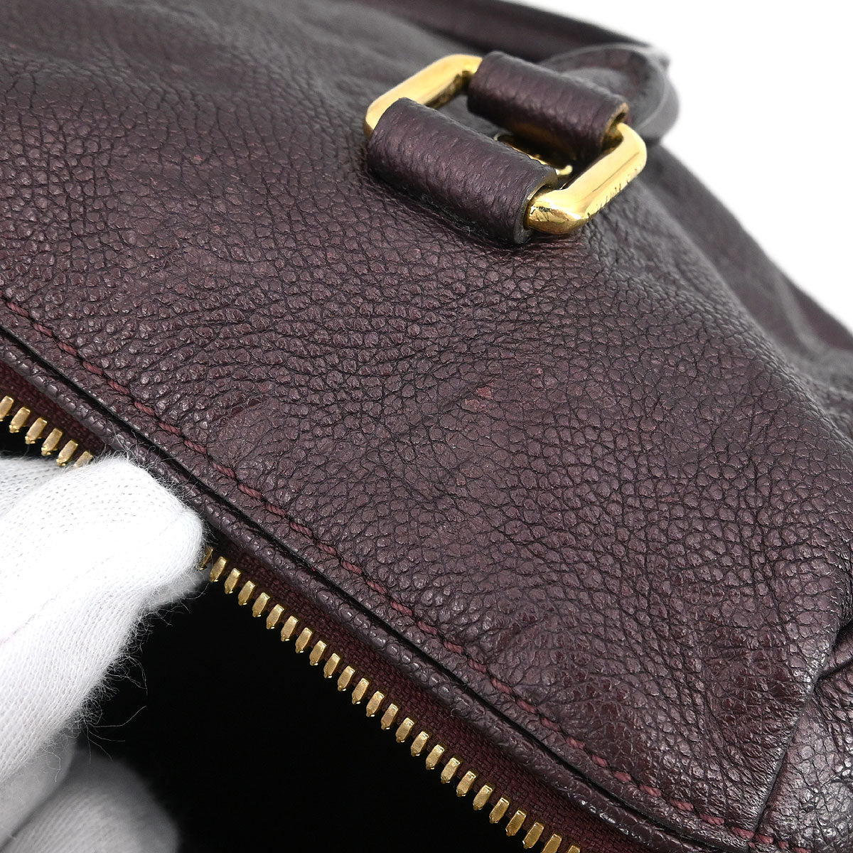 Louis Vuitton Purple Empreinte Speedy Bandouliere 25 M40765