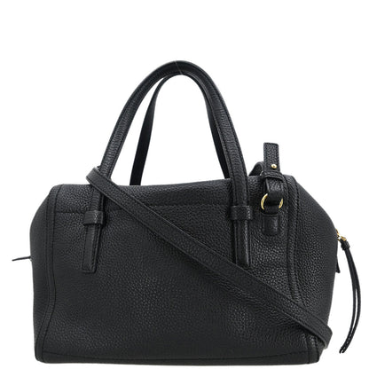 Salvatore Ferragamo Black Gancini 2way Shoulder Handbag