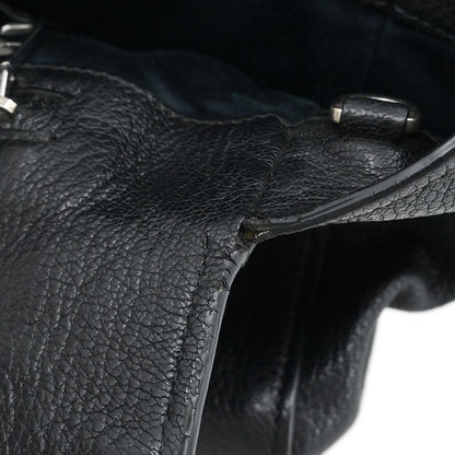 Miu Miu Black Leather Tote 2way Shoulder Handbag