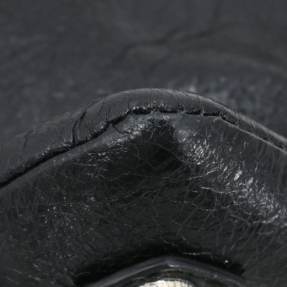 Balenciaga Black Leather Envelope Shoulder Bag