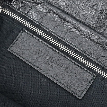 Balenciaga Black Leather Envelope Shoulder Bag