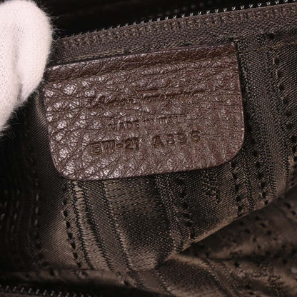 Salvatore Ferragamo Brown Gancini 2way Shoulder Handbag