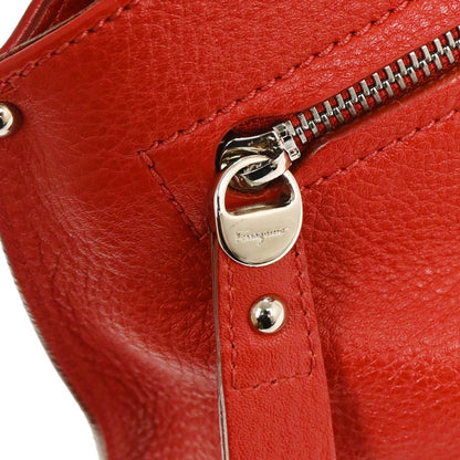 Salvatore Ferragamo Red Sofia Gancini 2way Shoulder Handbag