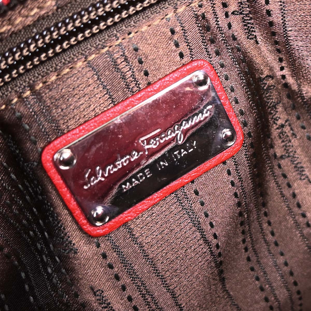 Salvatore Ferragamo Red Sofia Gancini 2way Shoulder Handbag