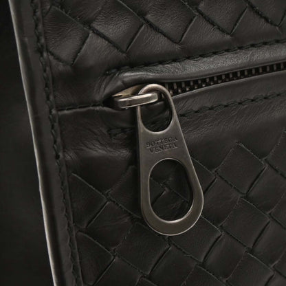 Bottega Veneta Black Intrecciato Briefcase Handbag